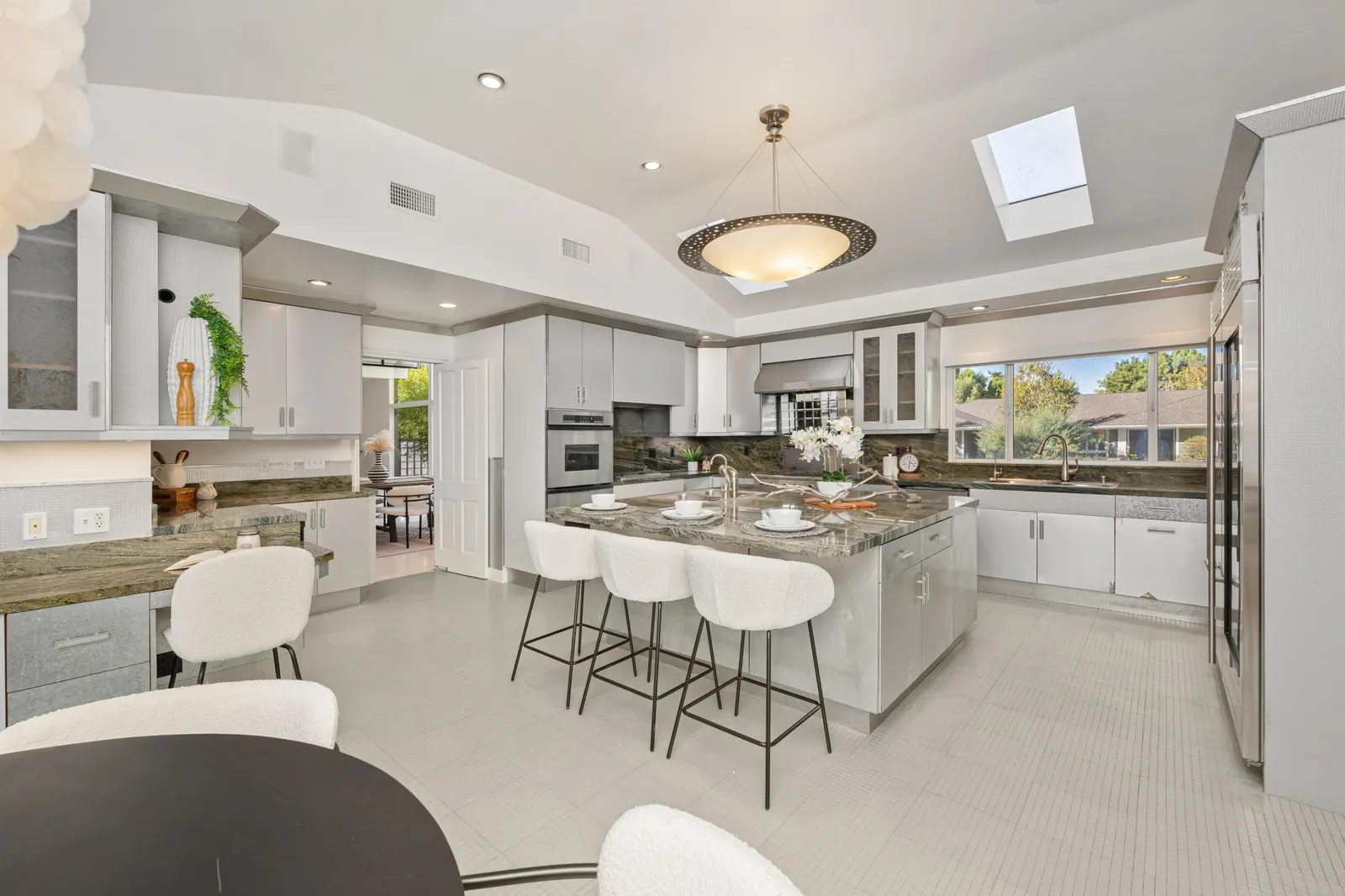 Kitchen design inspiration with modern cabinets and work surfaces
