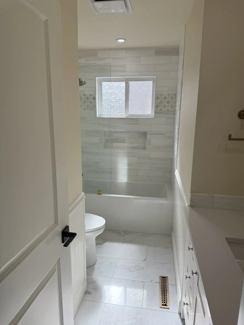 The bathroom transformation after remodeling