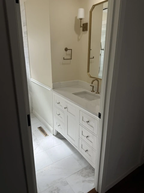 The vanity update after remodeling